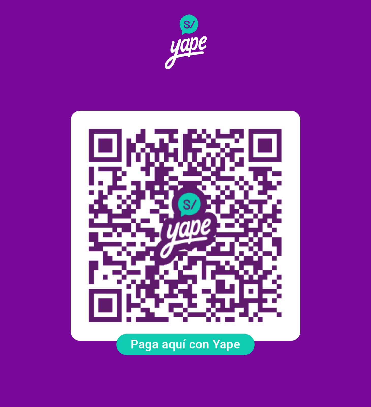 Código QR de Yape para pagar a ARTEC